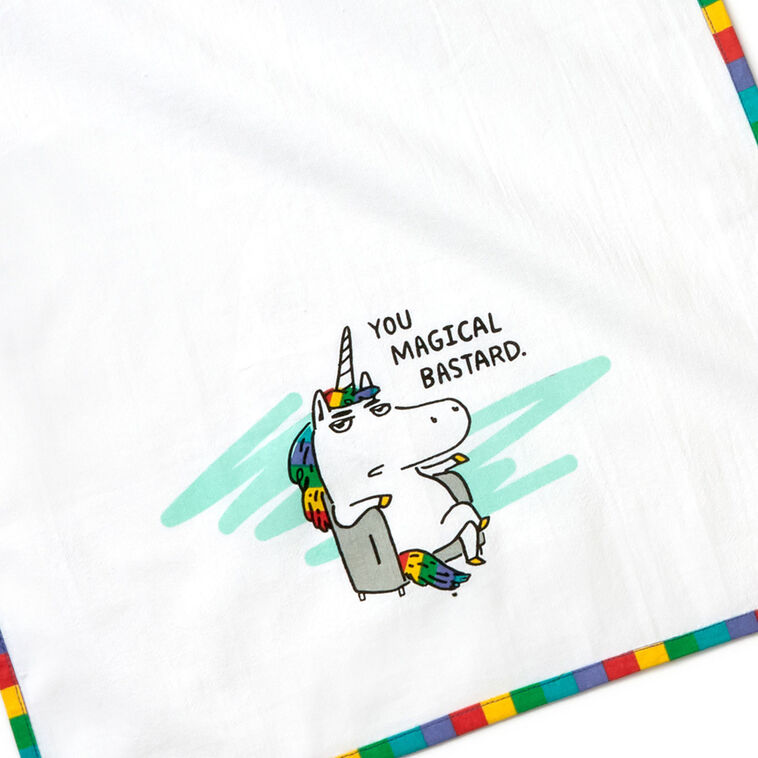 Hallmark Magical Bastard Funny Tea Towel 18x26