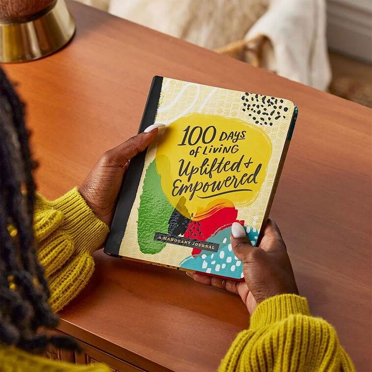Hallmark Hallmark Mahogany 100 Days Of Living Uplifted And Empowered Journal