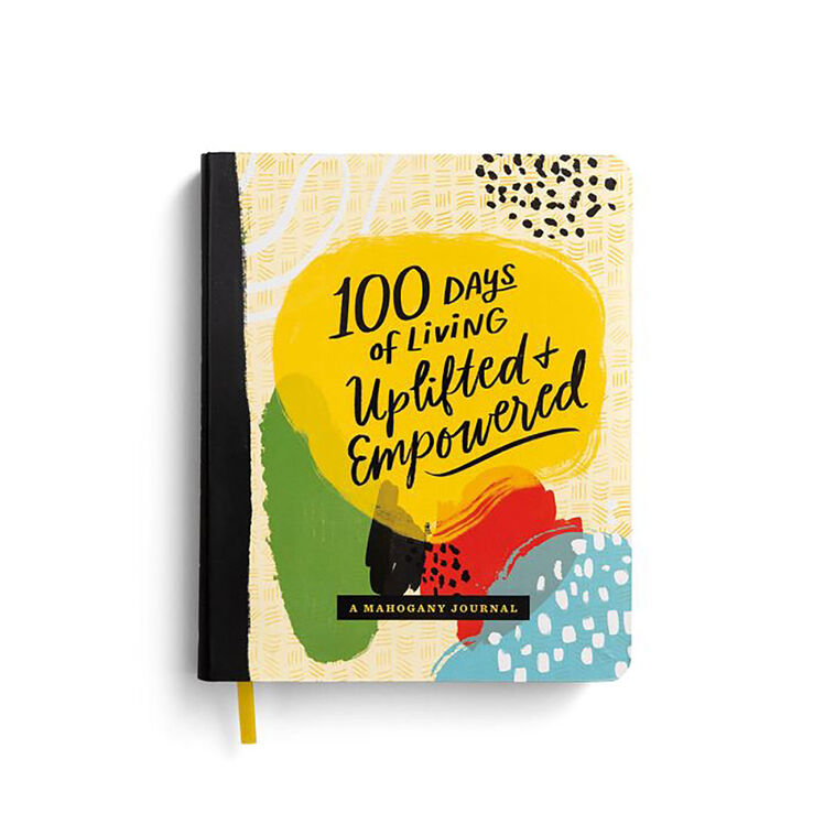 hallmark Hallmark Mahogany 100 Days of Living Uplifted and Empowered Journal