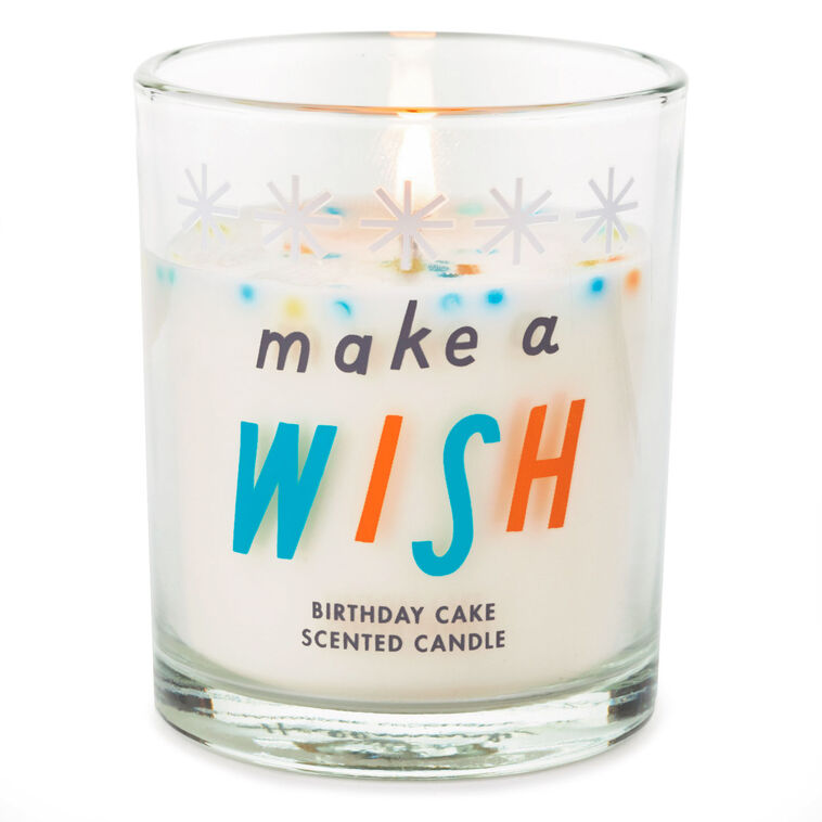 Hallmark Make A Wish Birthday Cake Jar Candle
