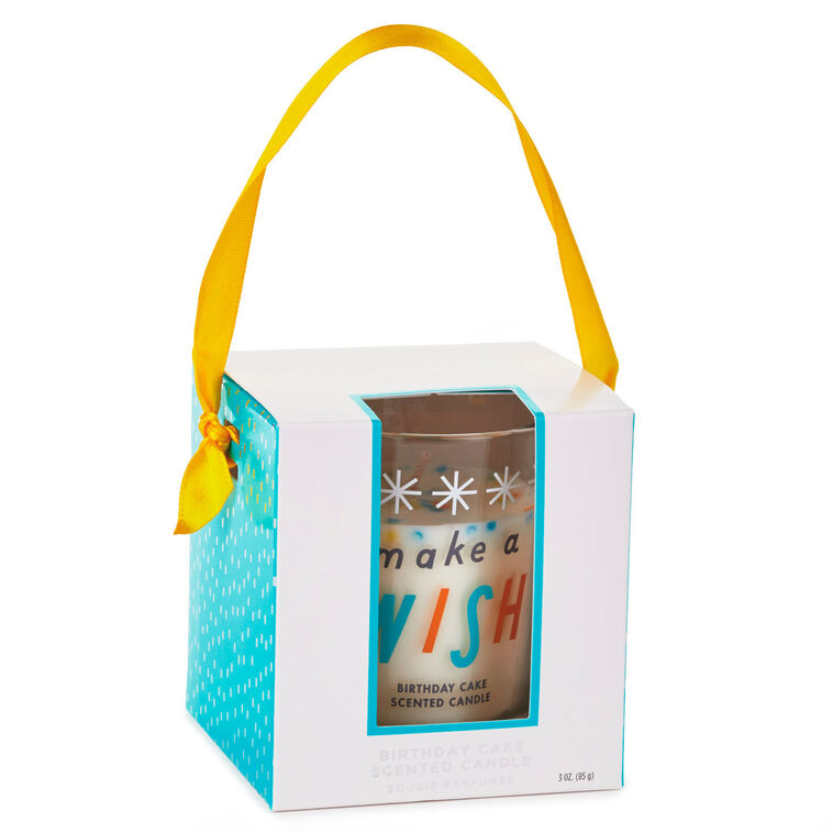 Hallmark Make A Wish Birthday Cake Jar Candle