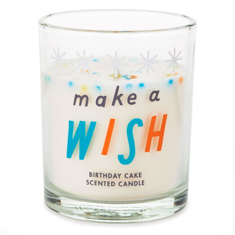 hallmark Make a Wish Birthday Cake Jar Candle