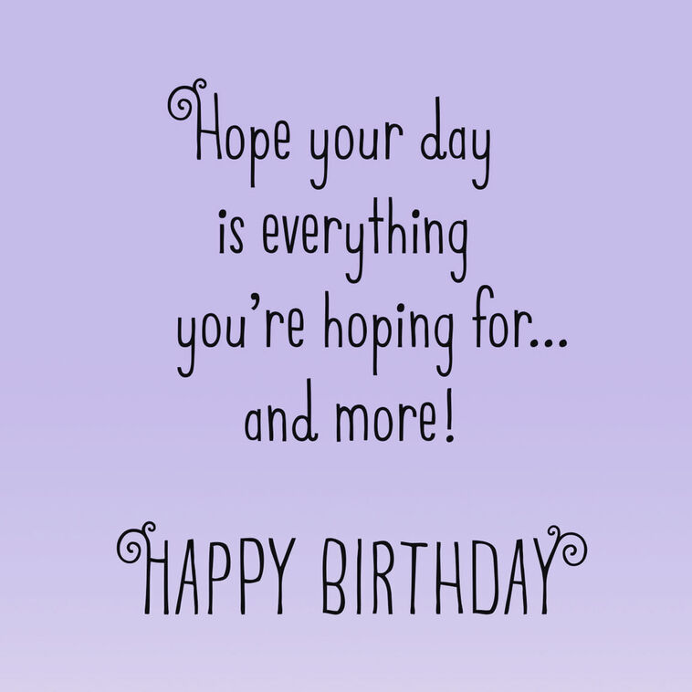 Hallmark Make A Wish Birthday Card
