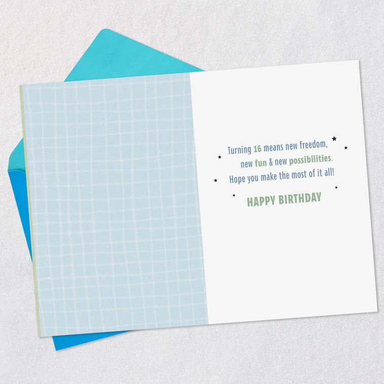 Hallmark Make The Most Of It 16th Birthday Card