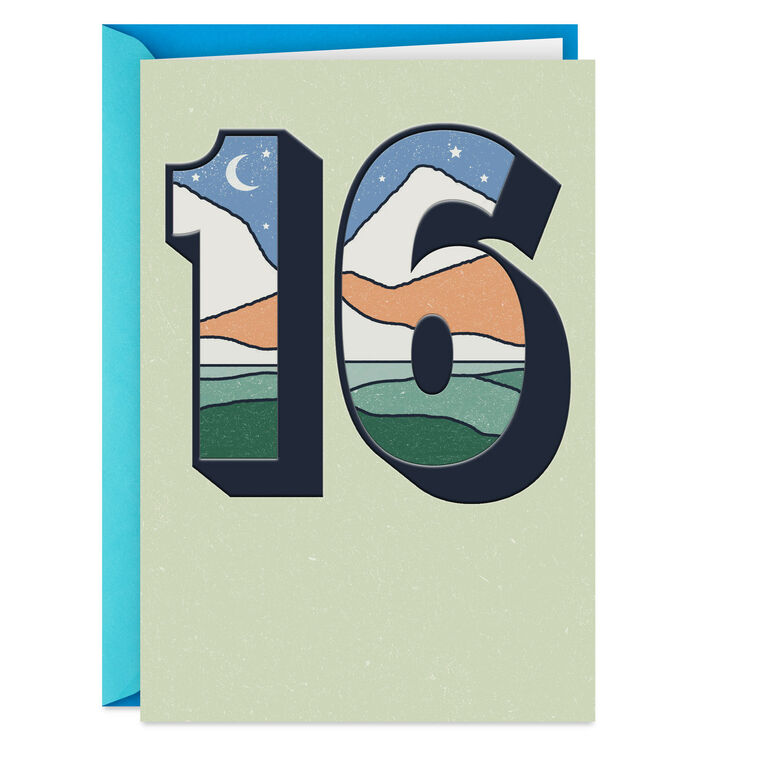 hallmark Make the Most of It 16th Birthday Card
