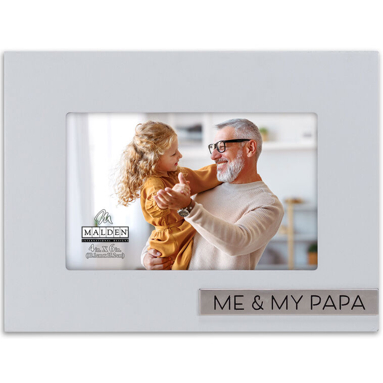 hallmark Malden Me & My Papa Wood Picture Frame 4x6