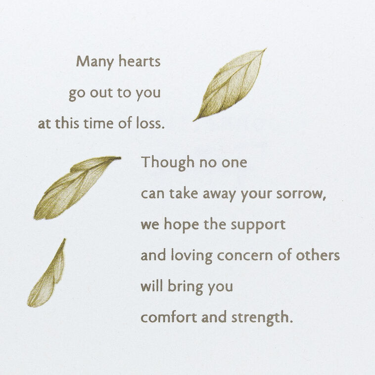 Hallmark Many Hearts Go Out To You Sympathy Card
