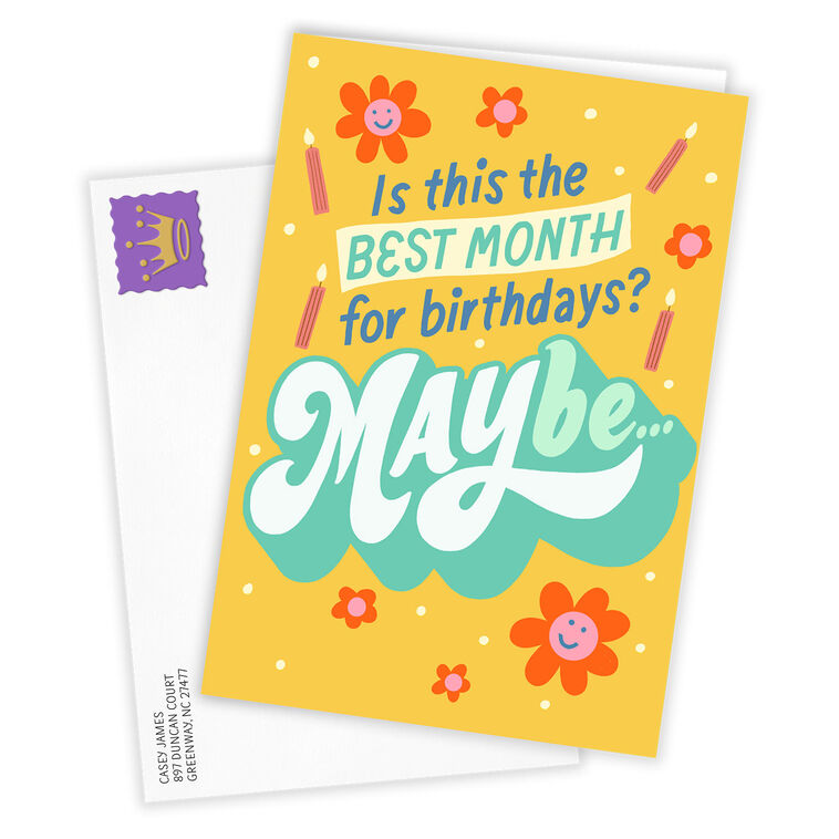 Hallmark Maybe The Best Month Custom Birthday Card