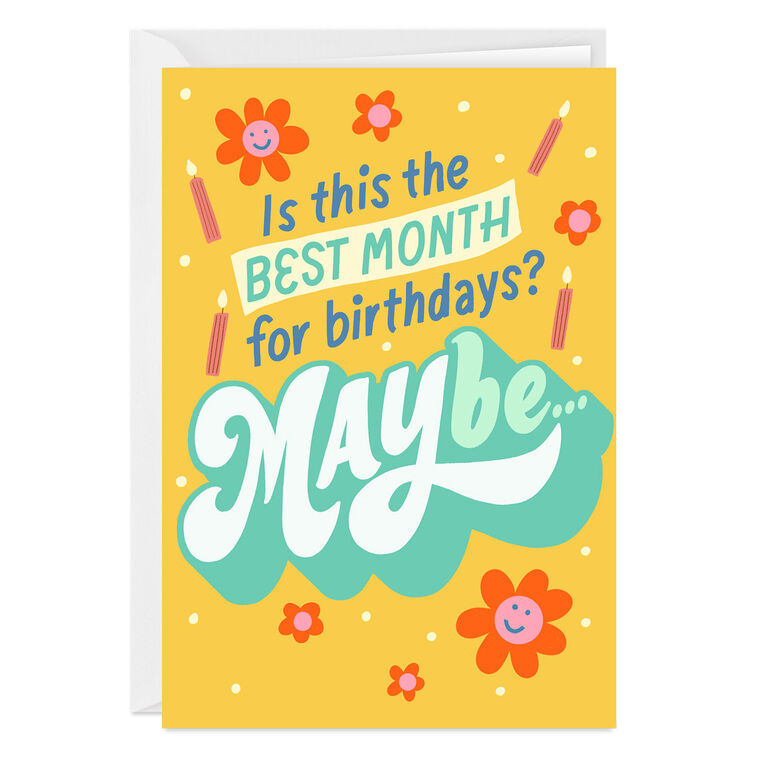 hallmark Maybe the Best Month Custom Birthday Card