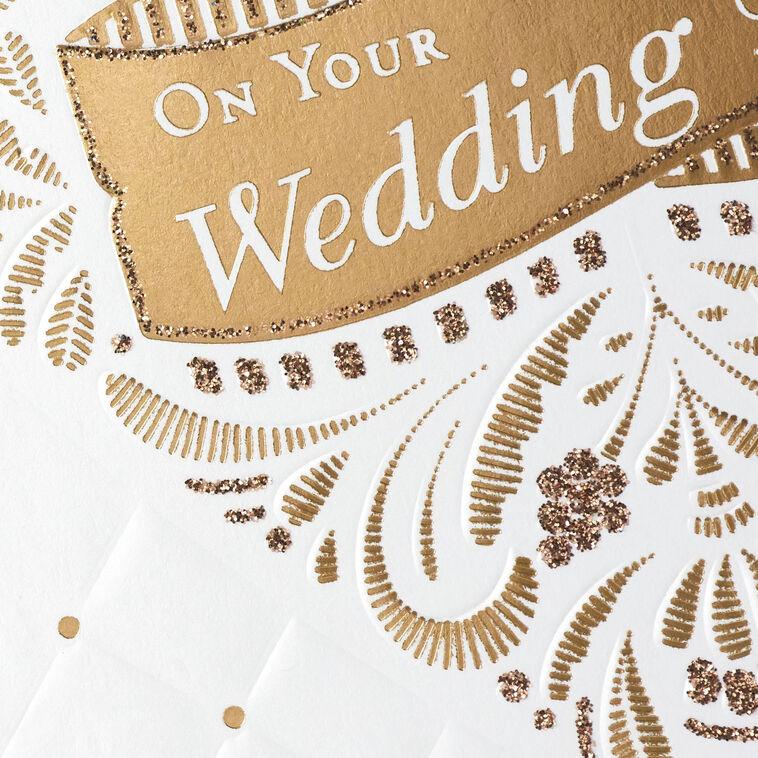 Hallmark Mazel Tov Quilted Heart Wedding Card