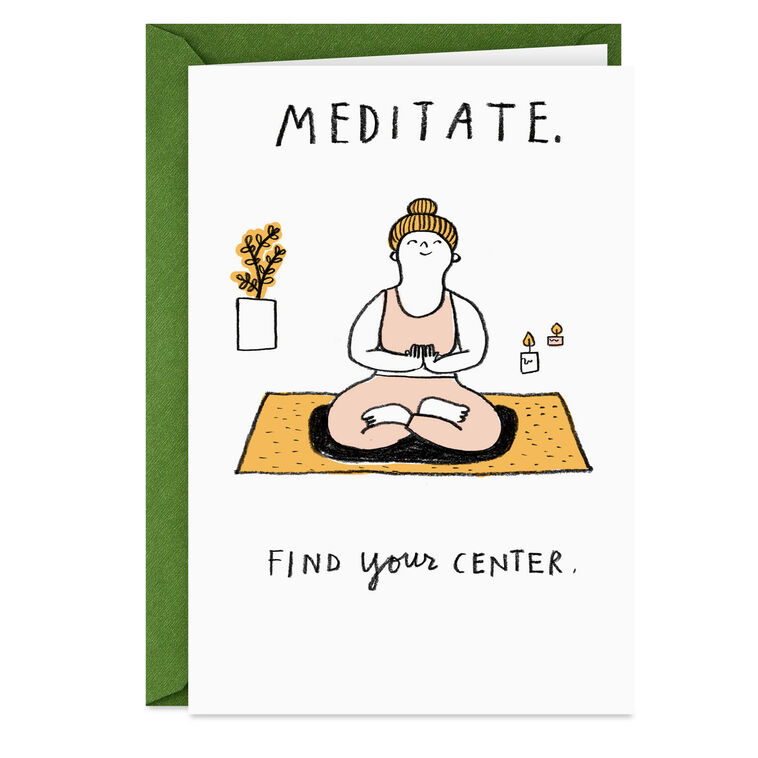 hallmark Meditation and Wine Card