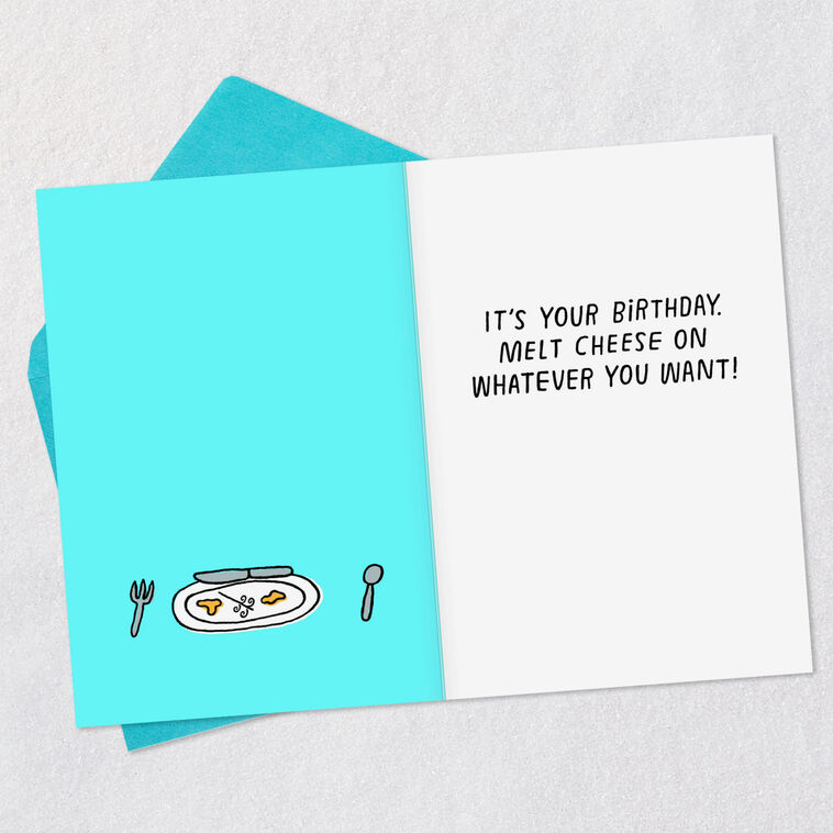 Hallmark Melted Cheese Funny Birthday Card