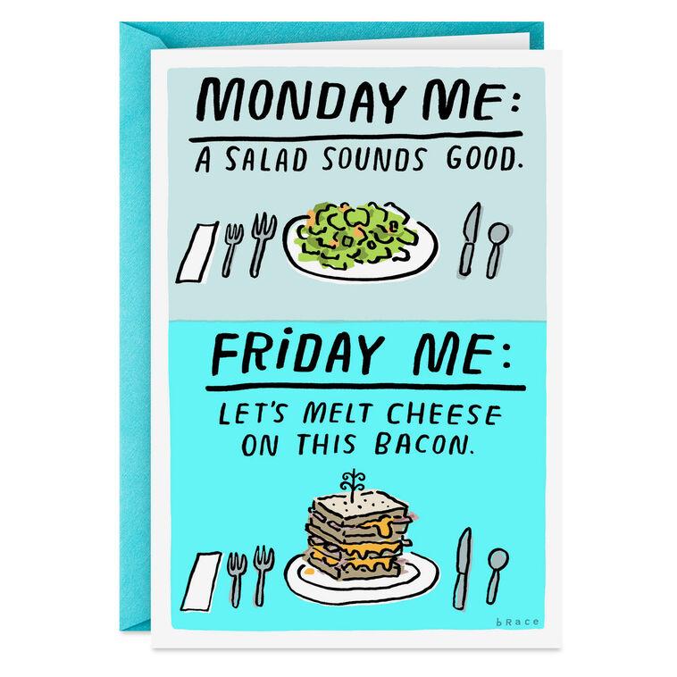 hallmark Melted Cheese Funny Birthday Card