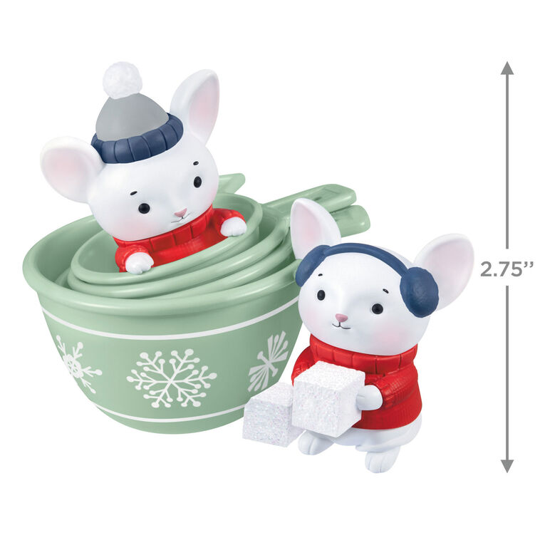 Hallmark Merry Mice In Measuring Cups Ornament