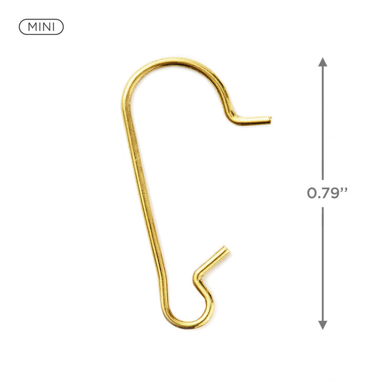 Hallmark Mini Brass Ornament Hooks Set Of 25