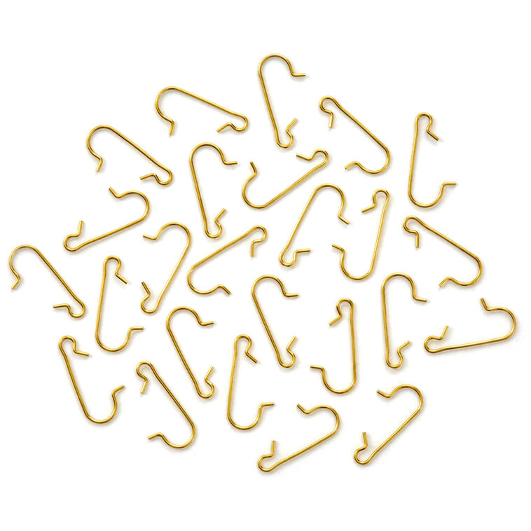 hallmark Mini Brass Ornament Hooks Set of 25