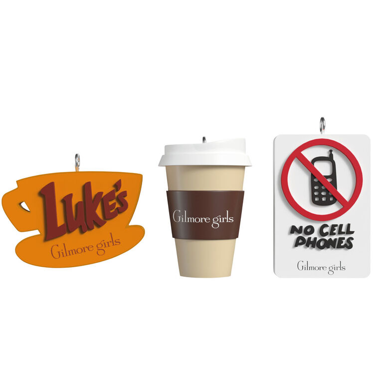hallmark Mini Gilmore Girls Ornaments Set of 3