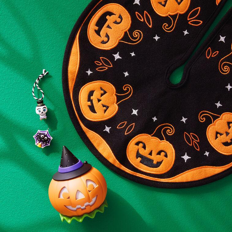 Hallmark Mini Halloween Time Fabric Tree Skirt 12"