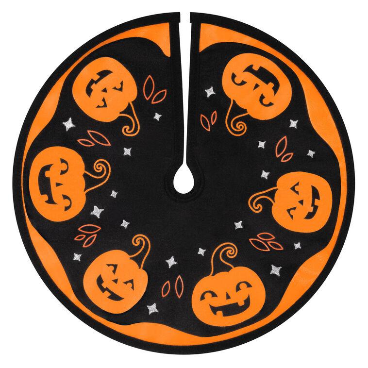 hallmark Mini Halloween Time Fabric Tree Skirt 12"