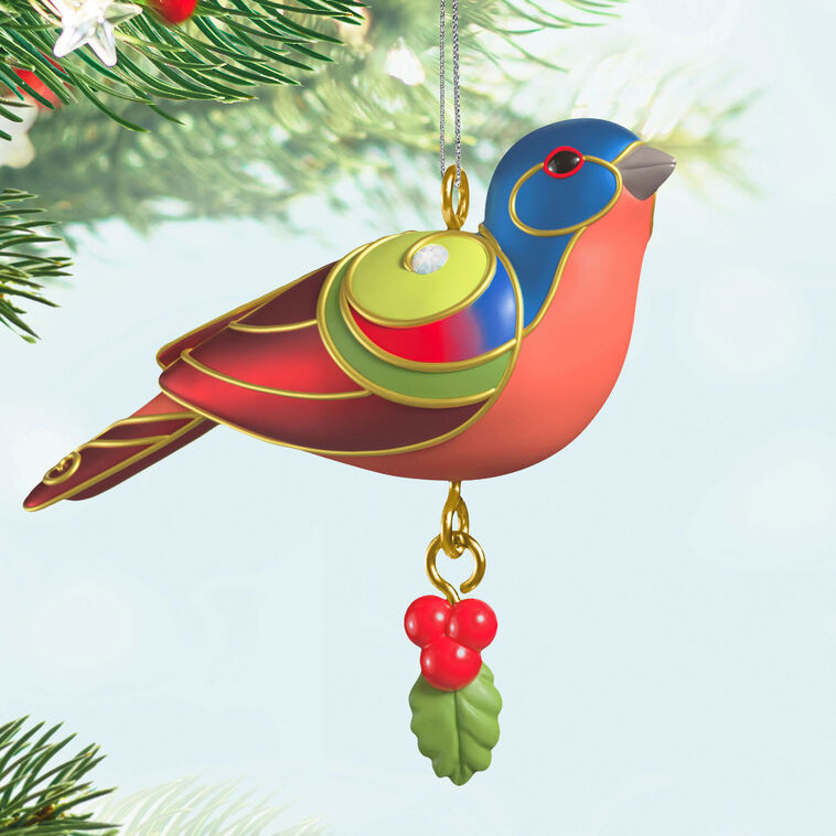 Hallmark Mini Painted Bunting Ornament 0.75"