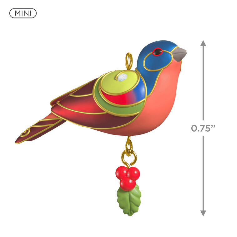Hallmark Mini Painted Bunting Ornament 0.75"