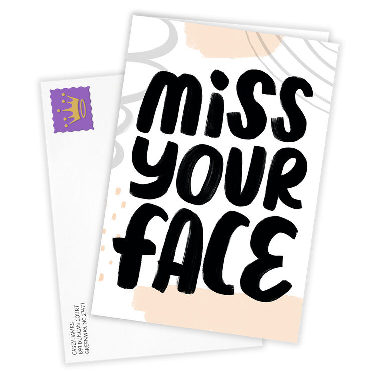 Hallmark Miss Your Face Custom Miss You Card