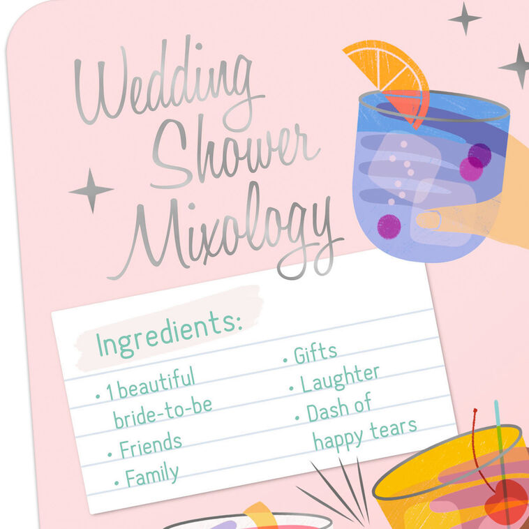 Hallmark Mixology Wedding Shower Card For Her