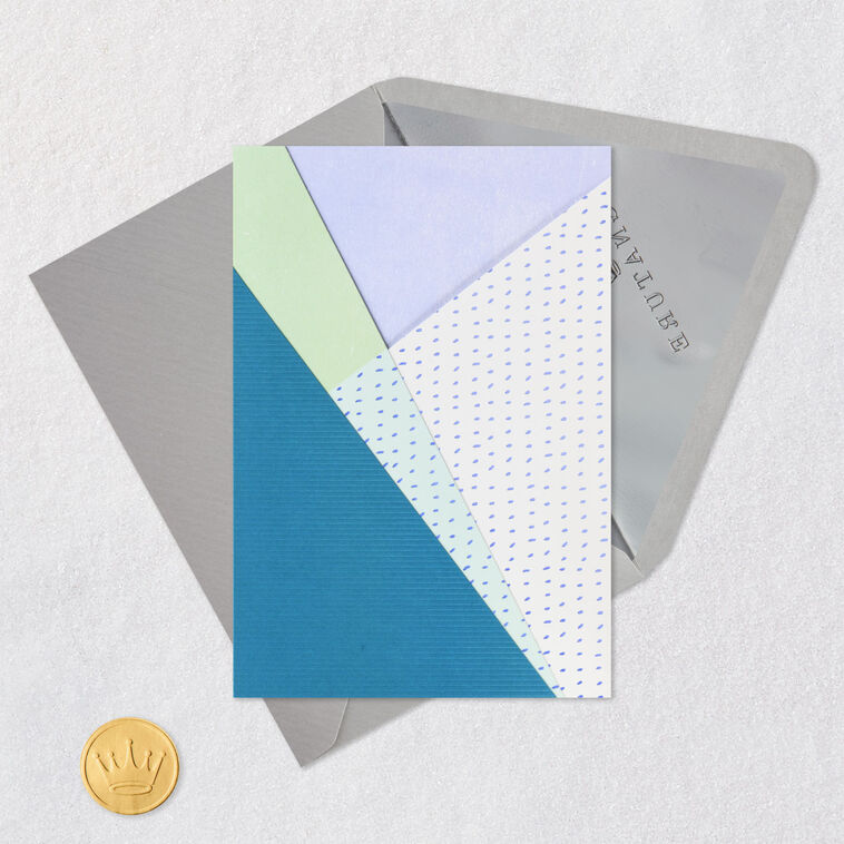 Hallmark Modern Geometric Pattern Blank Card