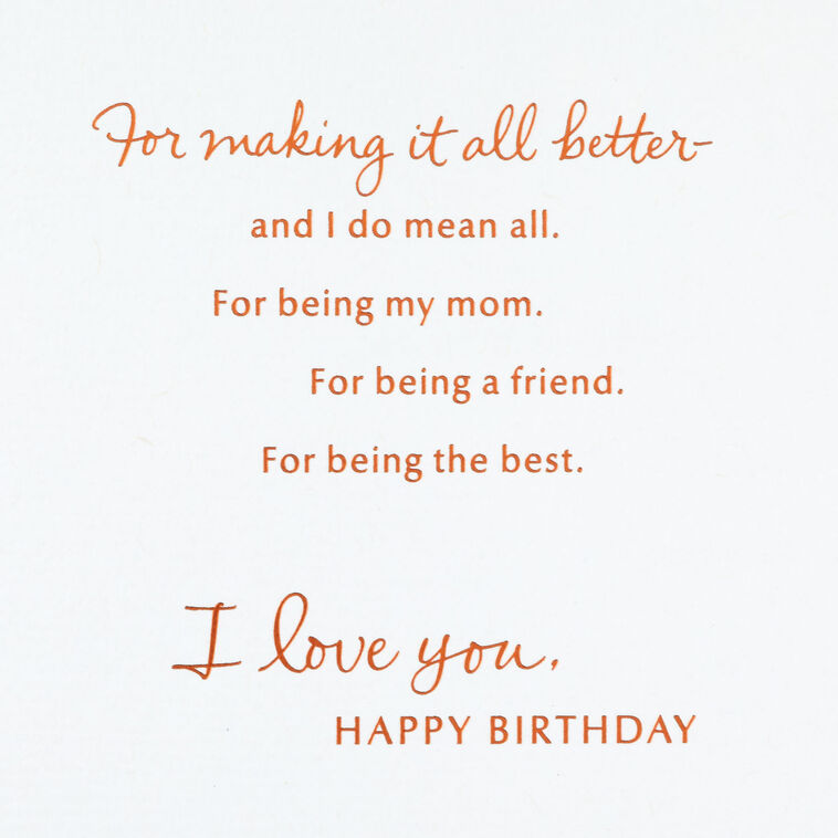 Hallmark Mom You're The Best Birthday Card