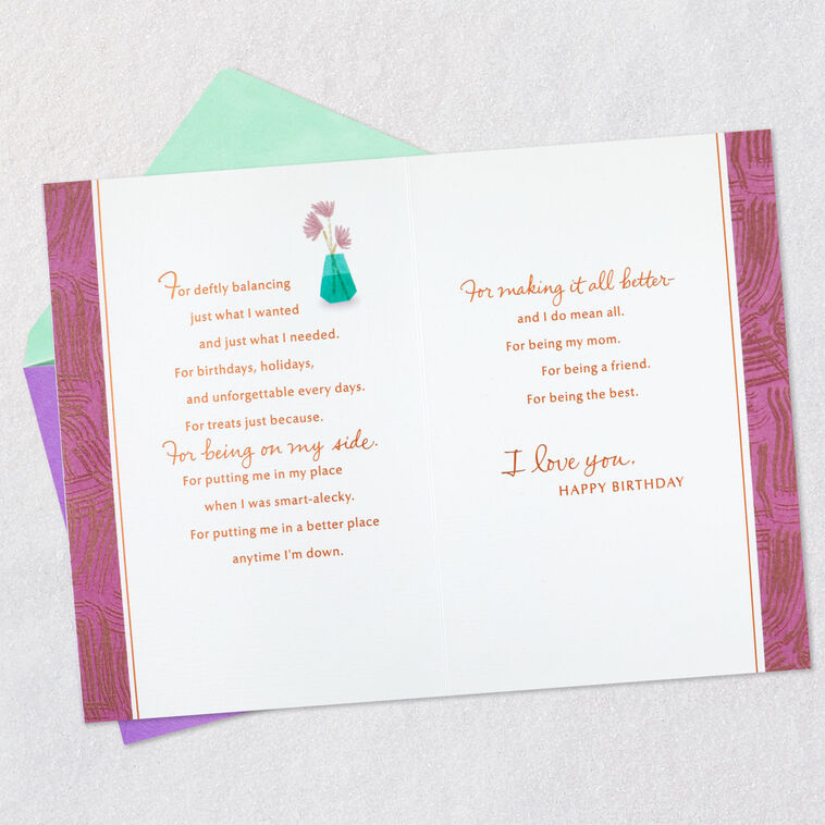 Hallmark Mom You're The Best Birthday Card