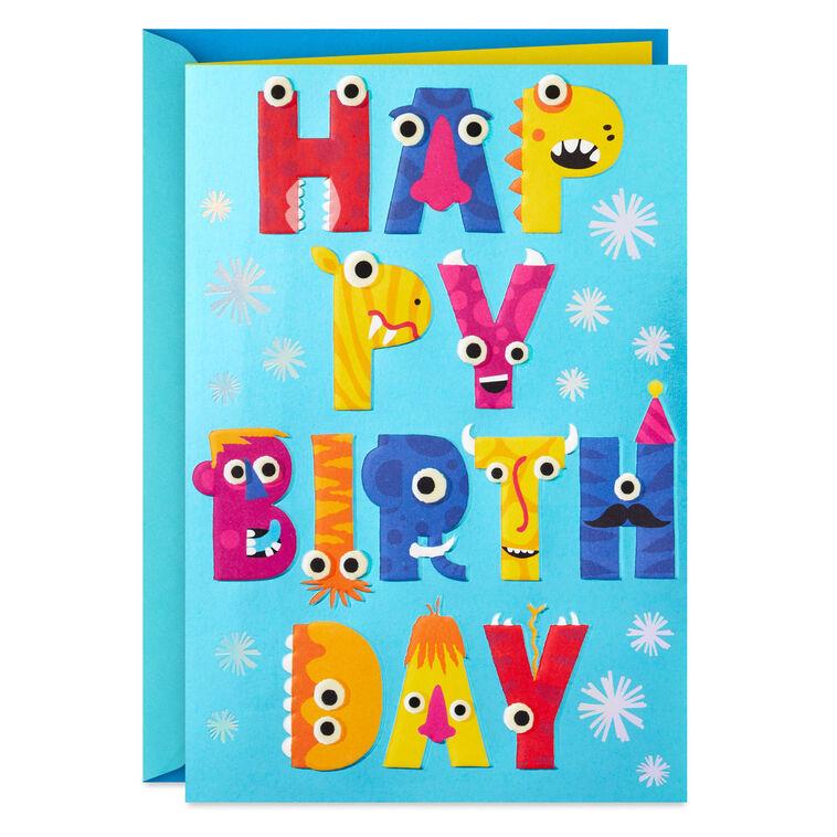 hallmark Monstrously Fun Birthday Card