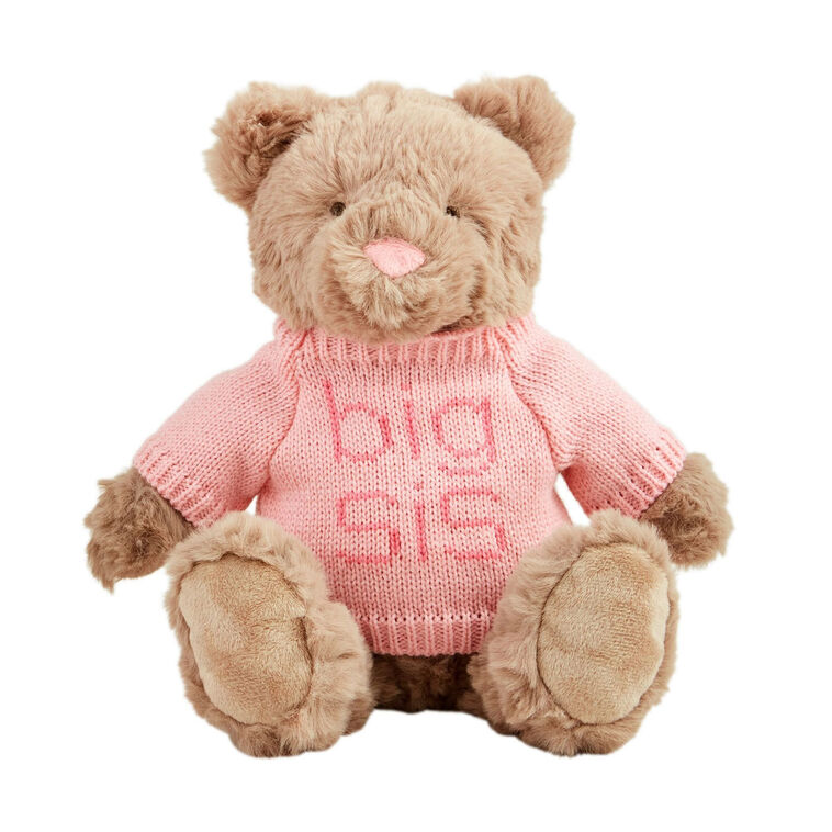 hallmark Mud Pie Big Sis Bear Plush 11"