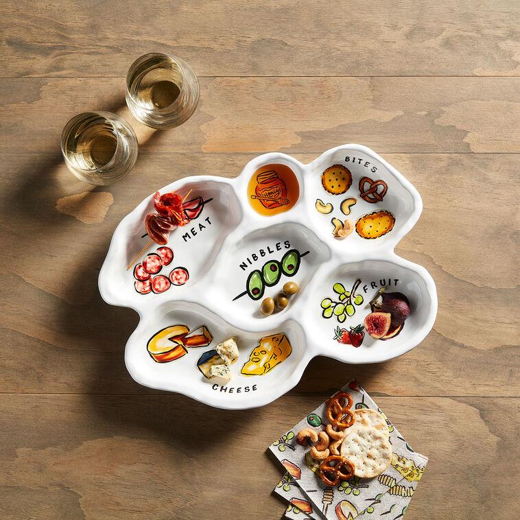 Hallmark Mud Pie Sectioned Charcuterie Plate