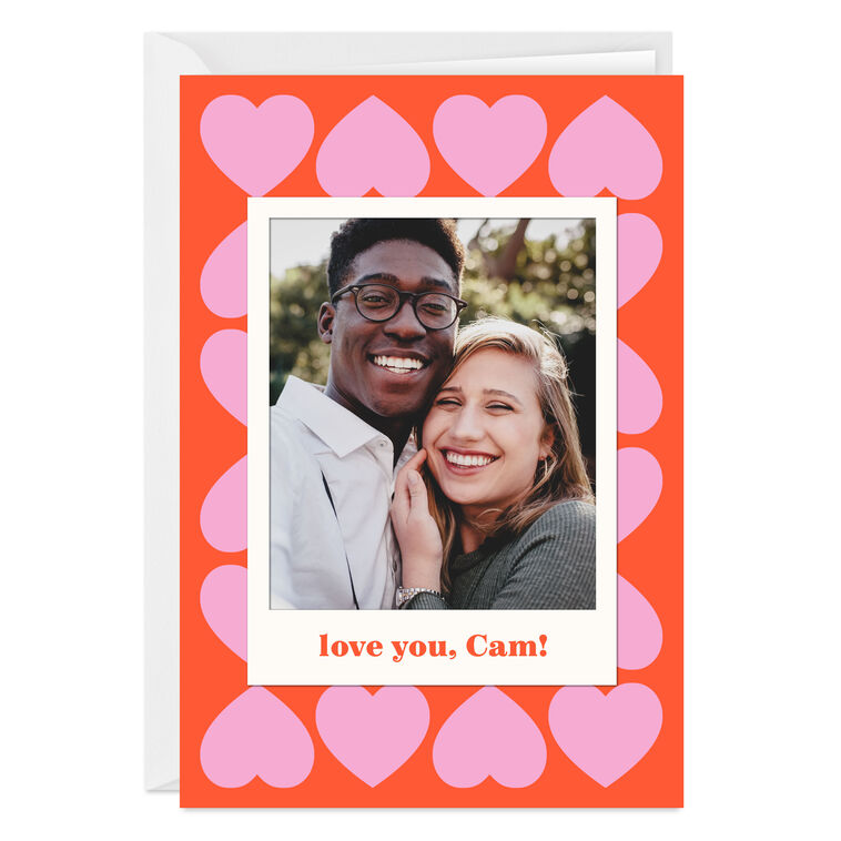 hallmark Multiple Hearts Custom Love Card