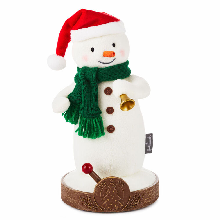hallmark Musical Tree-Lighting Snowman Plush 10.5"