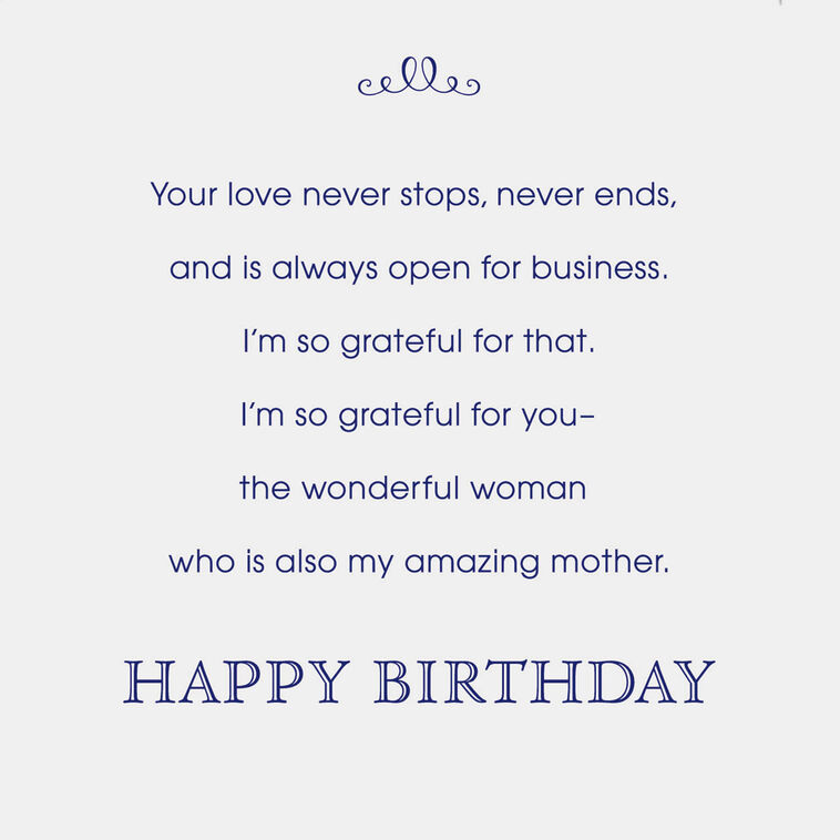 Hallmark My Amazing Mother Birthday Card