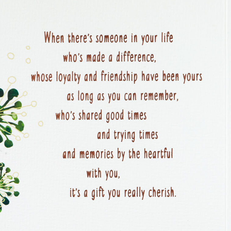 Hallmark My Brother My Friend Birthday Card