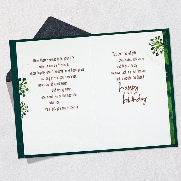 Hallmark My Brother My Friend Birthday Card