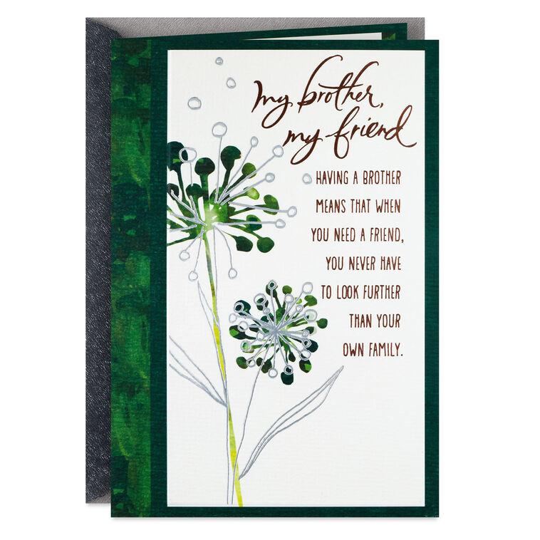 hallmark My Brother My Friend Birthday Card