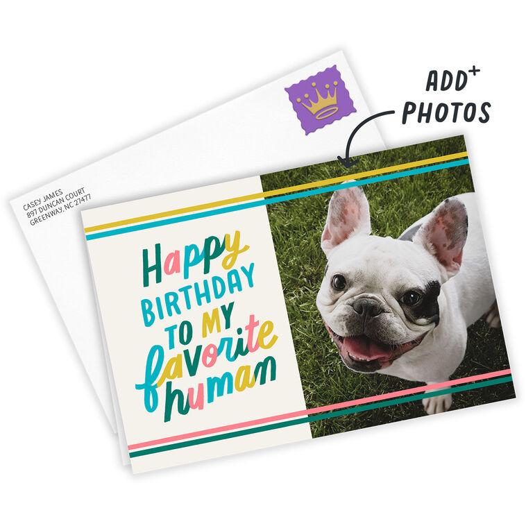Hallmark My Favorite Human Custom Card