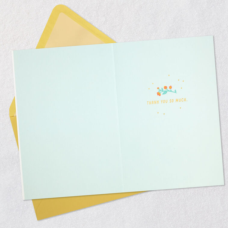 Hallmark My Heart Is Grateful Thank You Card