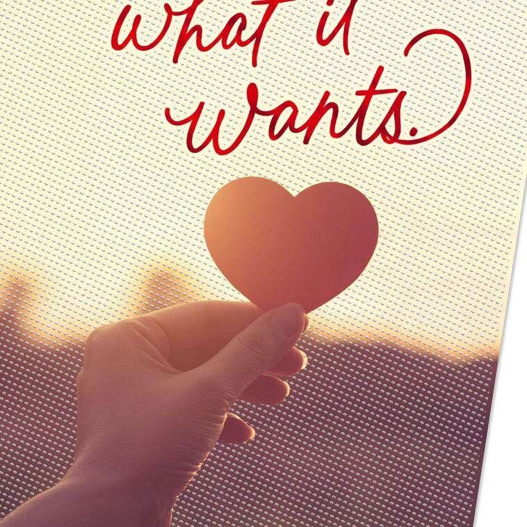 Hallmark My Heart Wants You Sweetest Day Card