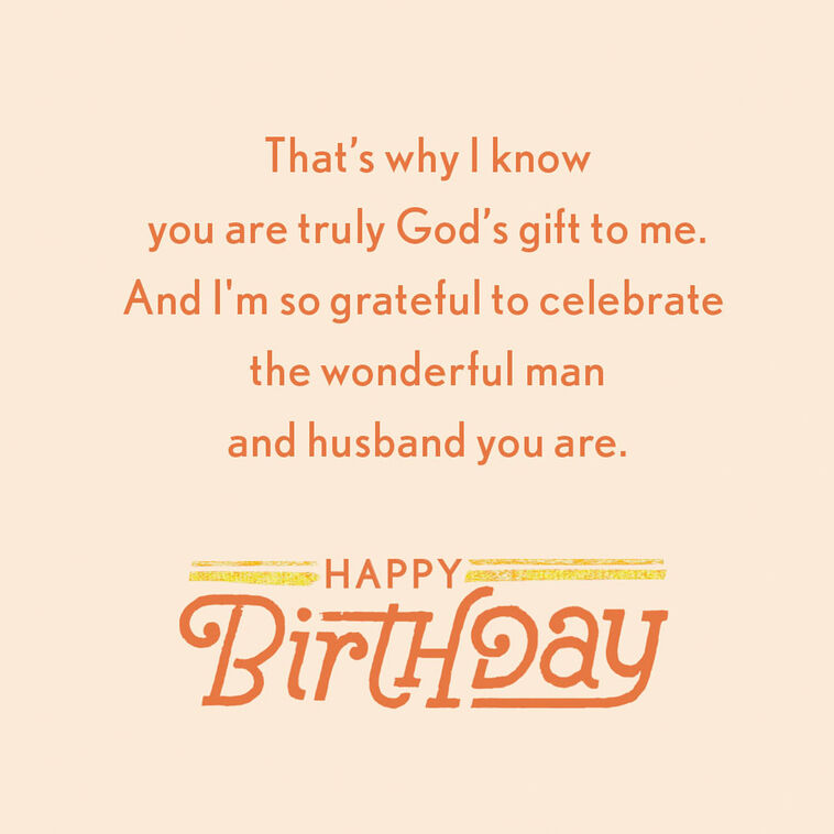 Hallmark My Husband My Blessing Birthday Card