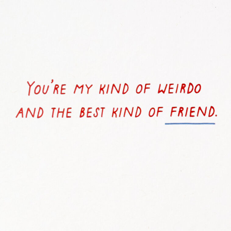 Hallmark My Kind Of Weirdo Friendship Card