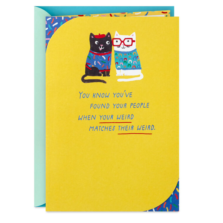 hallmark My Kind of Weirdo Friendship Card