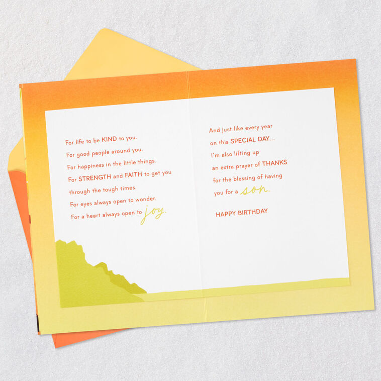 Hallmark My Prayers For You Birthday Card For Son