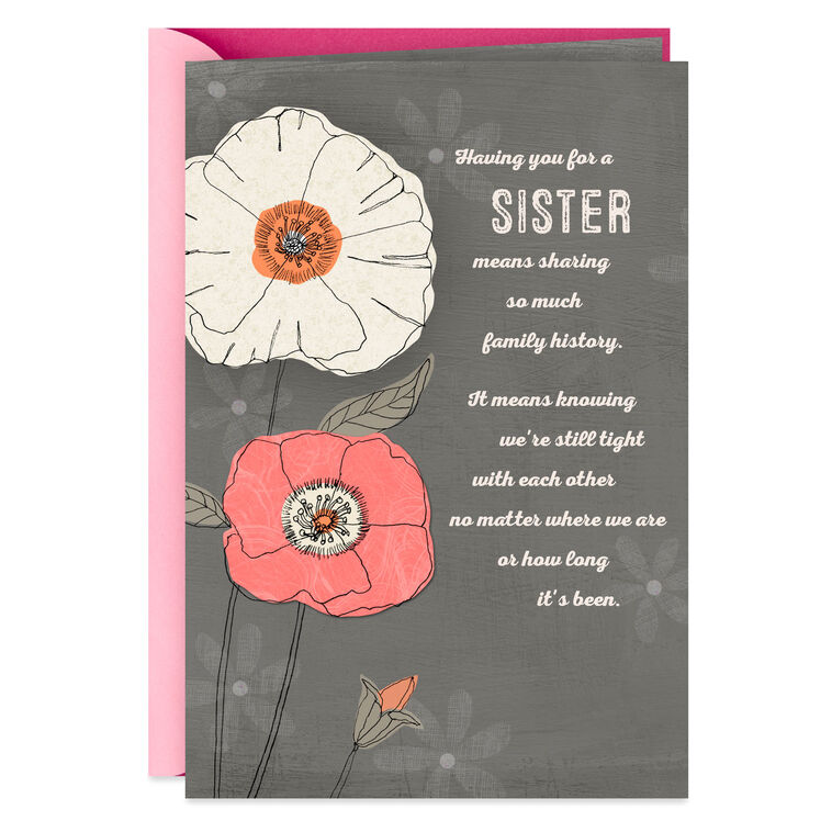 hallmark My Sister A Friend for Life Birthday Card