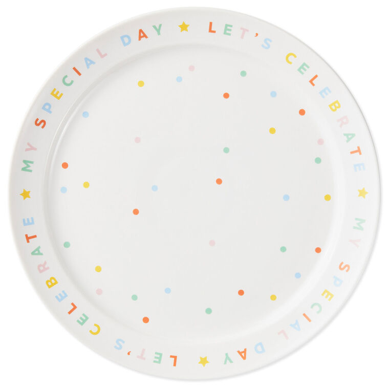 hallmark My Special Day Celebration Plate 11"