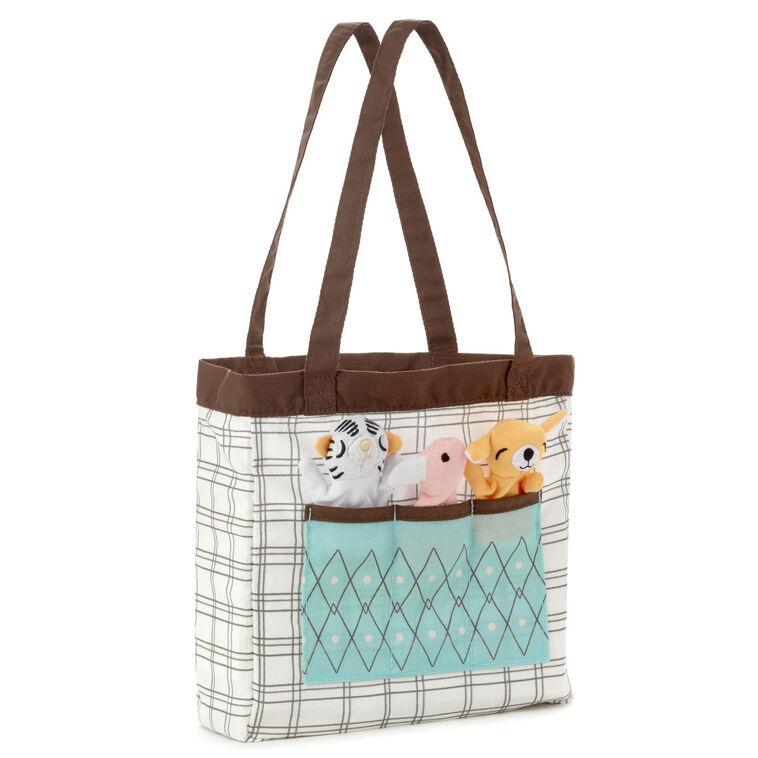hallmark My Zoo Activity Bag With Finger Puppets