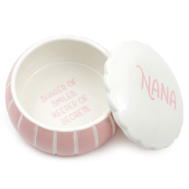Hallmark Nana Pink Lidded Trinket Dish
